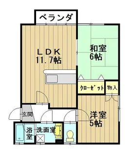 翠コーポ【2階】の間取り