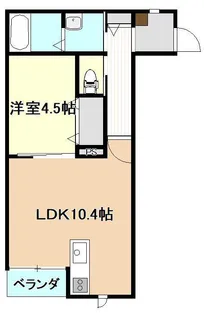 K&J出来島【2階】の間取り