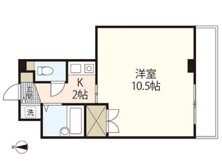 リヴェール西旭【3階】の間取り