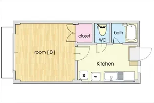リオン西川原【1階】の間取り
