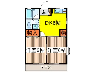 ペアシティハクバ第三【1階】の間取り