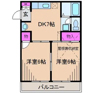 アールズコート【2階】の間取り