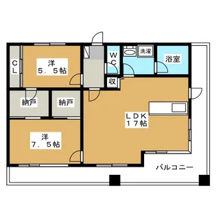 CASA COMODO【6階】の間取り
