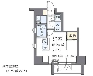 LOVIE麻布十番【5階】の間取り
