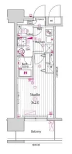 グランド・ガーラ川崎西口【15階】の間取り