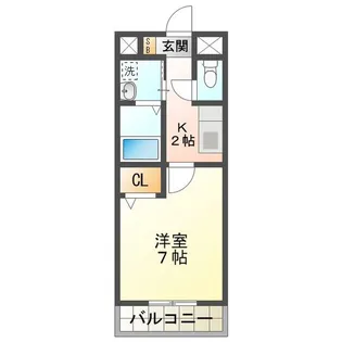 サンピセス【4階】の間取り
