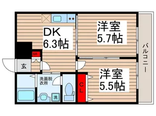 ダイヤモンドクレスト南柏【1階】の間取り