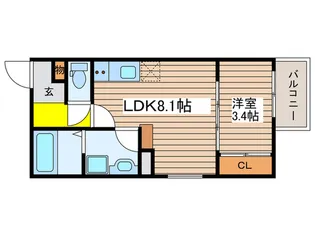 モンヴィーニュ熱田神宮【2階】の間取り