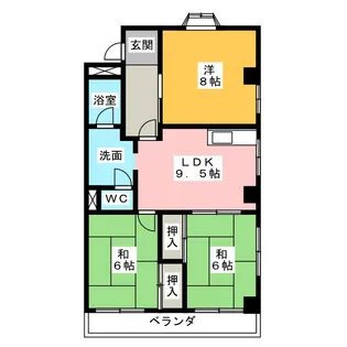 セピアン【3階】の間取り