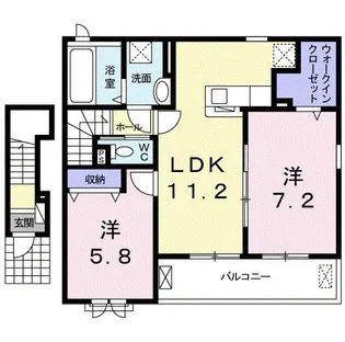ベルミニヨン【2階】の間取り