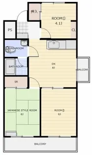 Fare+岸の上【3階】の間取り