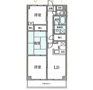 ロマーナ弐番館【7階】の間取り