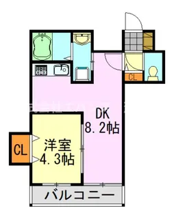 WEST COURT SOGA(ウエストコートソガ)【2階】の間取り