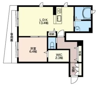 レスト フォレスト A【1階】の間取り