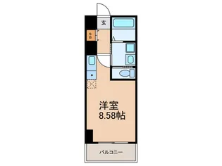 ベルク烏丸【3階】の間取り