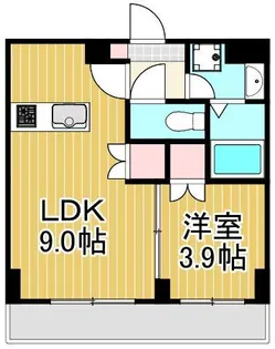 ロイジェント西新井【4階】の間取り