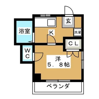 メゾン・コスモス【1階】の間取り