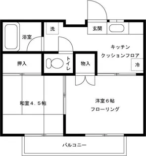 グリーンハイツ四つ木 A棟【2階】の間取り