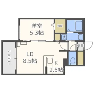 Midtown Terrace N20【4階】の間取り