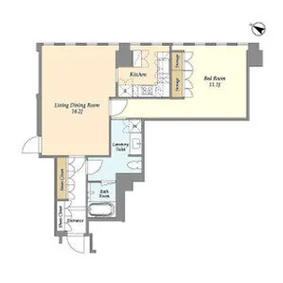 プルデンシャルタワーレジデンス【36階】の間取り