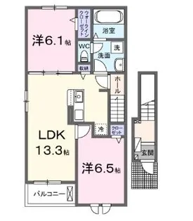 メゾン・ド・アイ【2階】の間取り