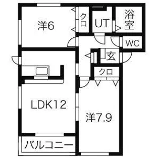Sage(サージュ)B棟【1階】の間取り