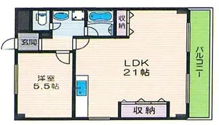 神田レジデンス【2階】の間取り
