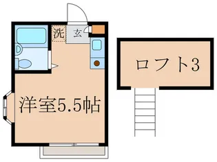 ヴィラホワイト下井草【2階】の間取り