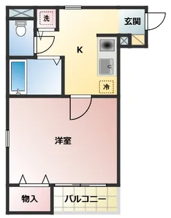 エクセルハイツIII番館【1階】の間取り