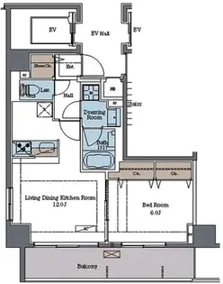 ラグゼナ平和台【3階】の間取り