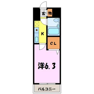 ポートステージ熊谷(熊谷市佐谷田)【3階】の間取り