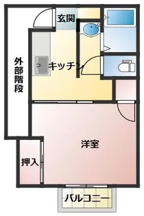 ライムハイツ【2階】の間取り