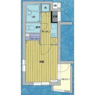 ロアール早稲田大学前【5階】の間取り