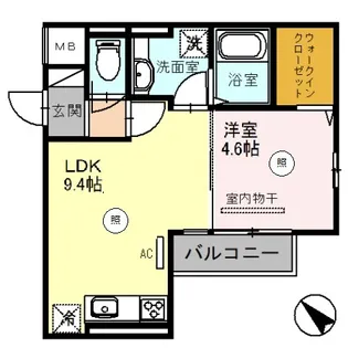 D’GREEN【1階】の間取り