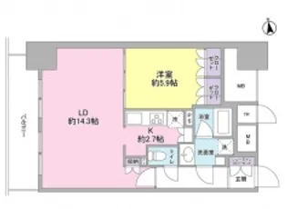 スタイリオ品川中延【13階】の間取り