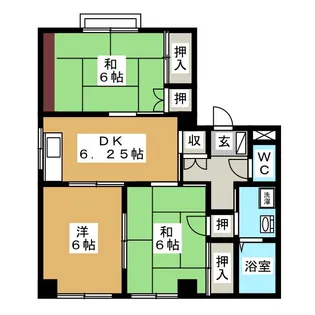 メゾン岩渕 B棟【2階】の間取り