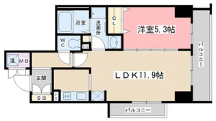サンクチュアリ山科【4階】の間取り