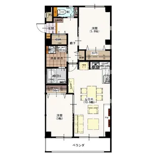 エスティIV【2階】の間取り