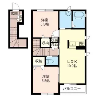 サンチェリーコート【2階】の間取り
