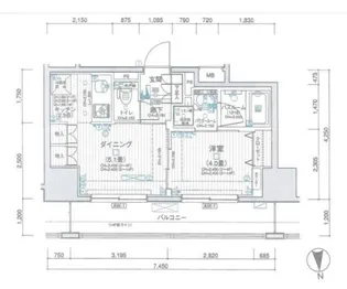 日神デュオステージ新御徒町【12階】の間取り