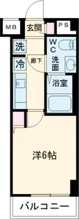 ジェノヴィアお花茶屋IIスカイガーデン【6階】の間取り