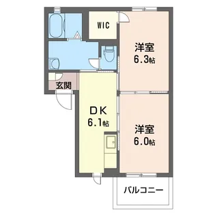 パール・タウンB【2階】の間取り