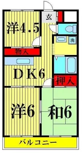 草加妙見屋ビル【3階】の間取り
