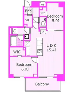 ケーディーエックスレジデンス横濱紅葉坂【3階】の間取り