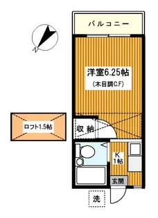 ドミールふなやま【2階】の間取り