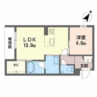 シャーメゾン光月【1階】の間取り