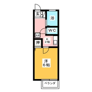 サニーフィールド【2階】の間取り