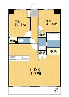 リエル鷺沼【1階】の間取り