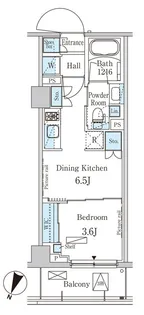 パークアクシス西馬込【4階】の間取り