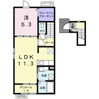 グランフィールズ 花園【2階】の間取り